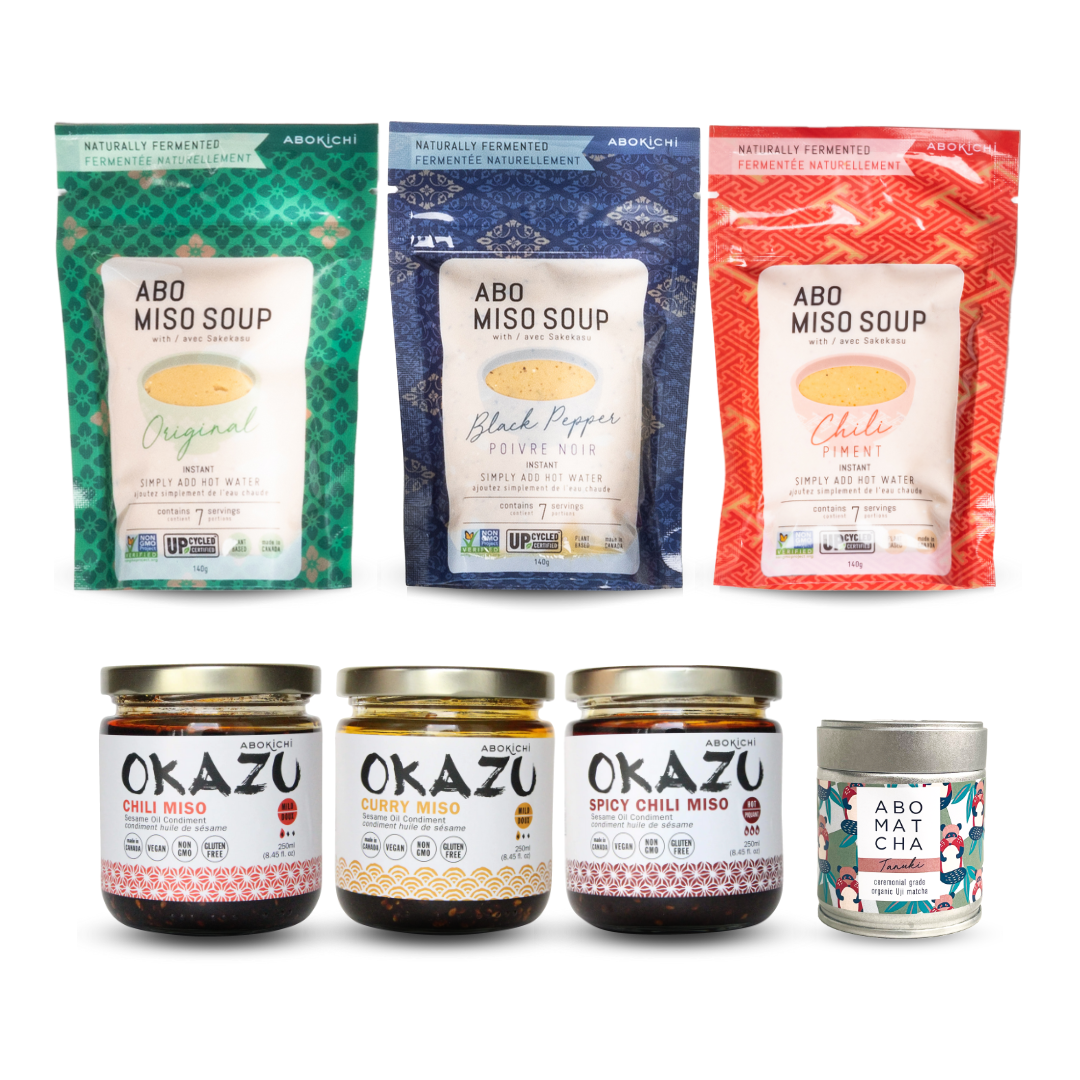 OKAZU, ABO Miso Soup and ABO Matcha Tasting set