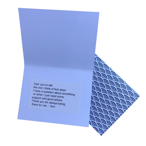 Card with Custom Message