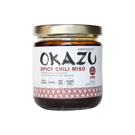 OKAZU - SPICY CHILI MISO - Japanese chili miso oil condiment (230ml/8oz)