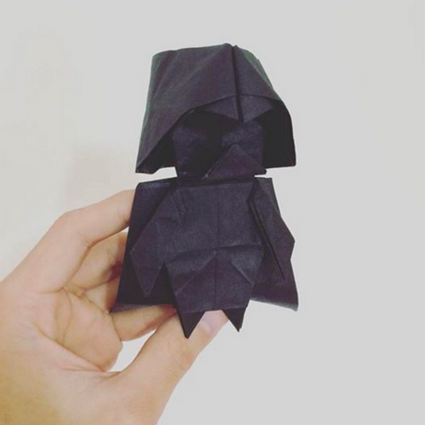 How to make an origami Darth Vader (Star Wars)