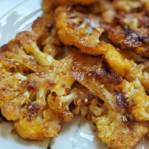 Easy Sticky Cauliflower Steaks