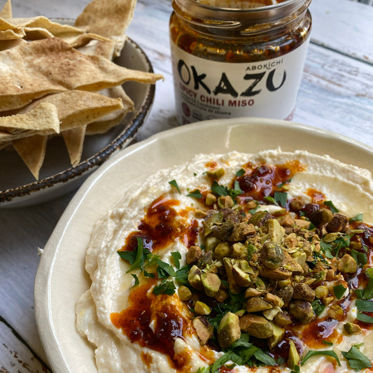 Creamy Whipped Feta Dip with OKAZU Chili Miso