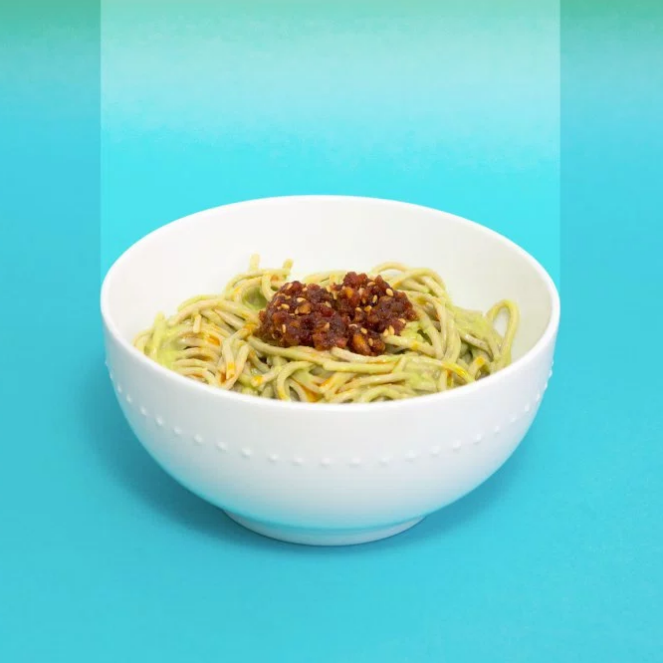 OKAZU Soba Noodles with Miso Avocado Sauce