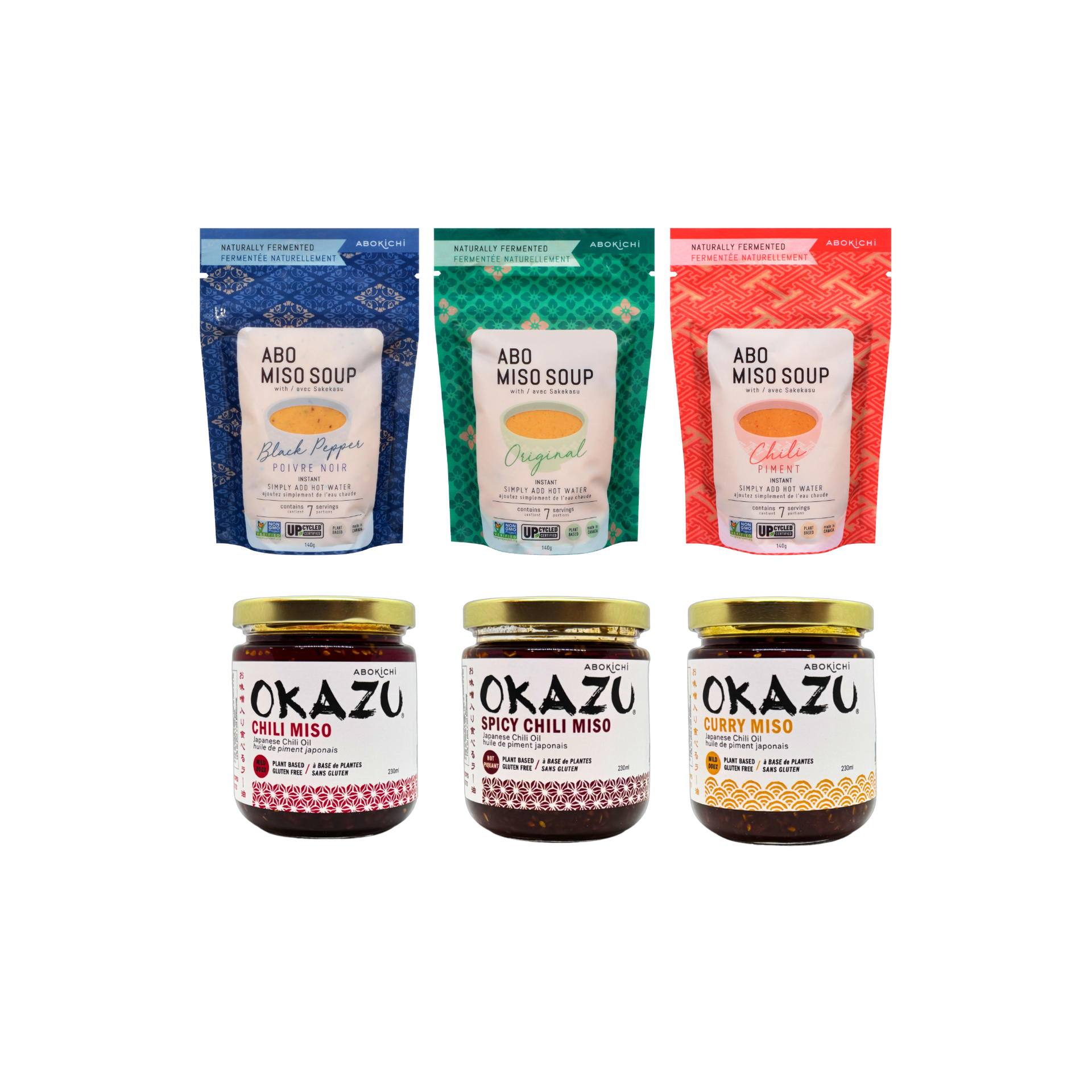 3 OKAZU + ABO Miso Soup Set – Abokichi