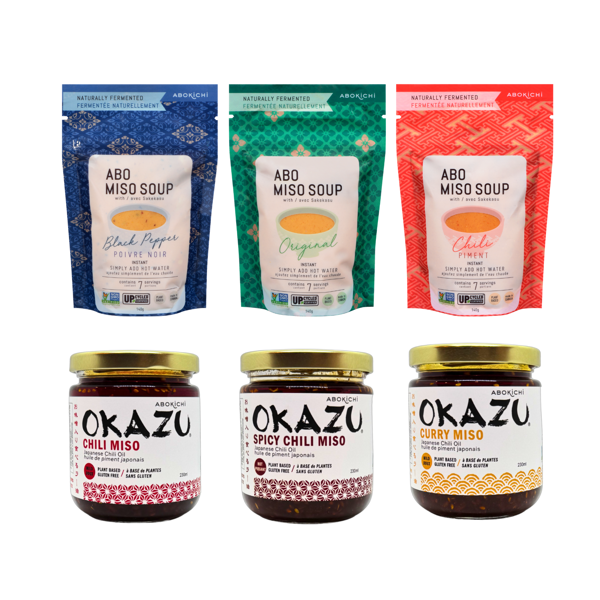 3 OKAZU + ABO Miso Soup Set – Abokichi
