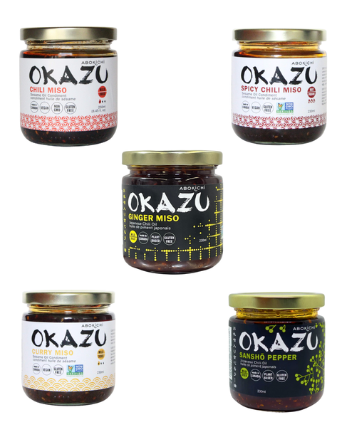 All 5 OKAZU Chili Crisp Set