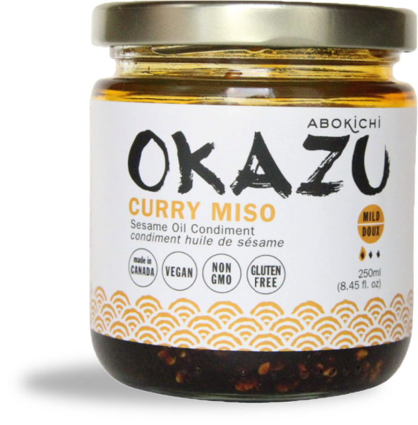 OKAZU - CURRY MISO - Japanese miso curry oil condiment (230ml/8oz)