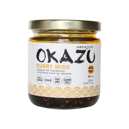 OKAZU - CURRY MISO - Japanese miso curry oil condiment (230ml/8oz)