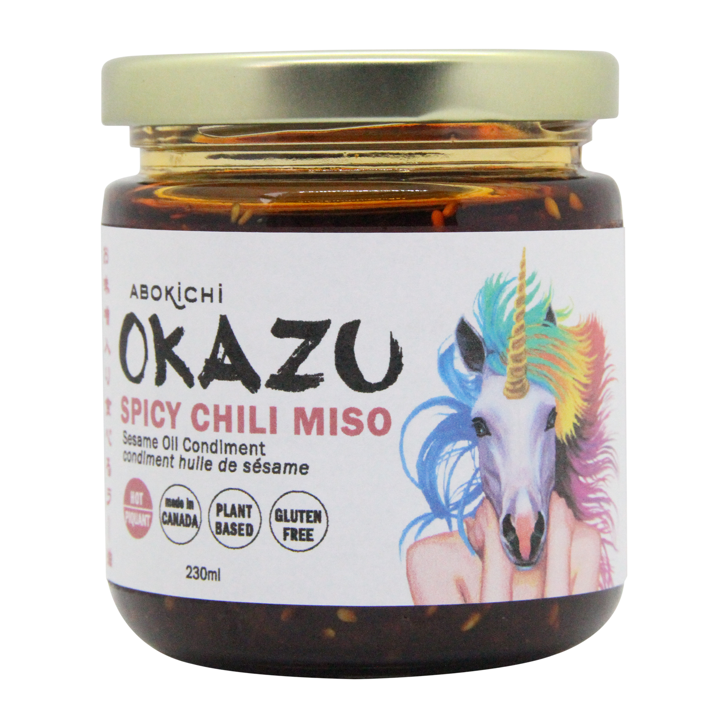 Tony Taylor OKAZU Spicy Chili miso - Japanese miso chili oil condiment (230ml/8oz)